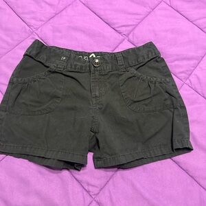 Women's Black Cargo Shorts